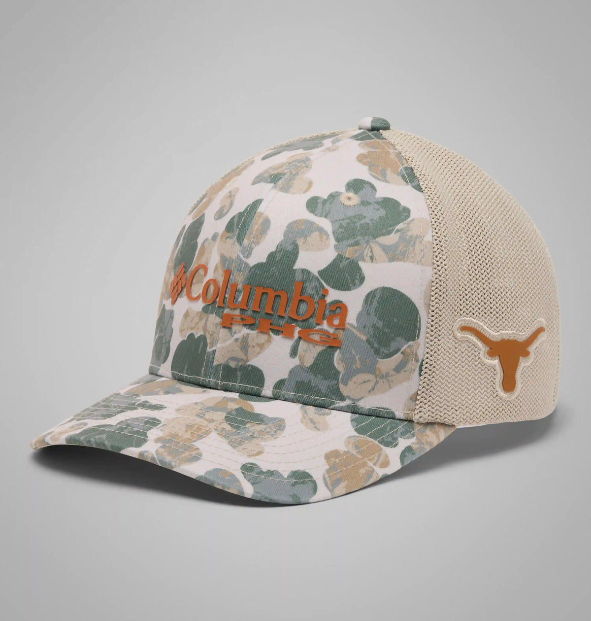 Collegiate PHG Camo Mesh Ball Cap - Texas