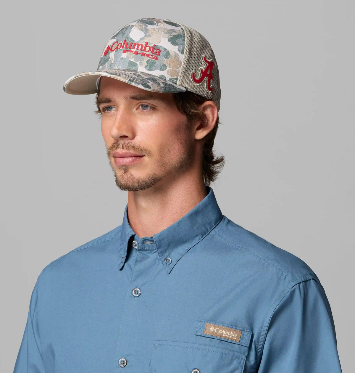 Collegiate PHG Camo Mesh Ball Cap - Alabama