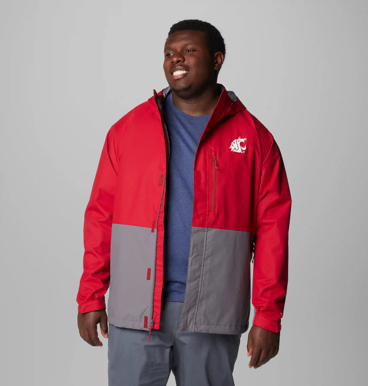 Men's Collegiate Field Bound Jacket - Washington State - Big