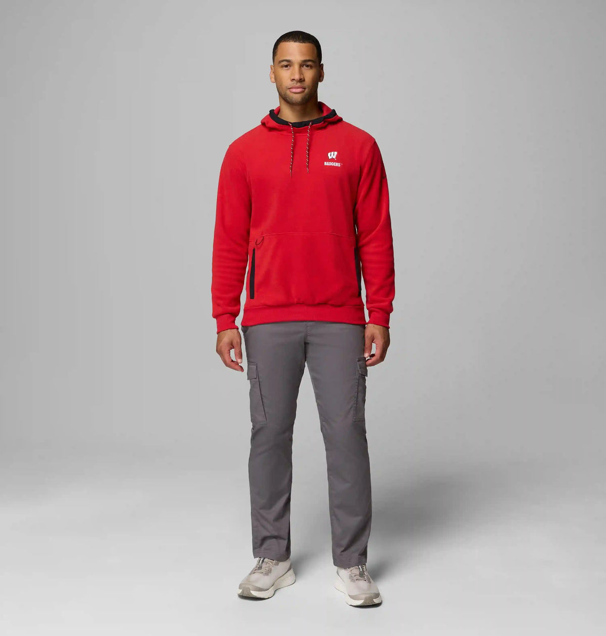 Men's Collegiate Flanker Fleece Hoodie - Wisconsin