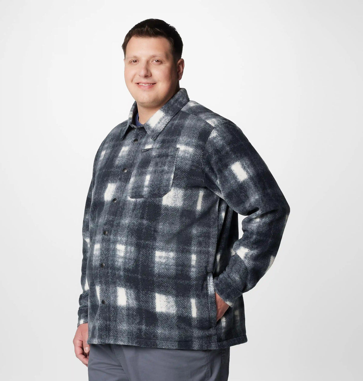 Men's Steens Mountain Printed Fleece Shirt Jacket II - Big