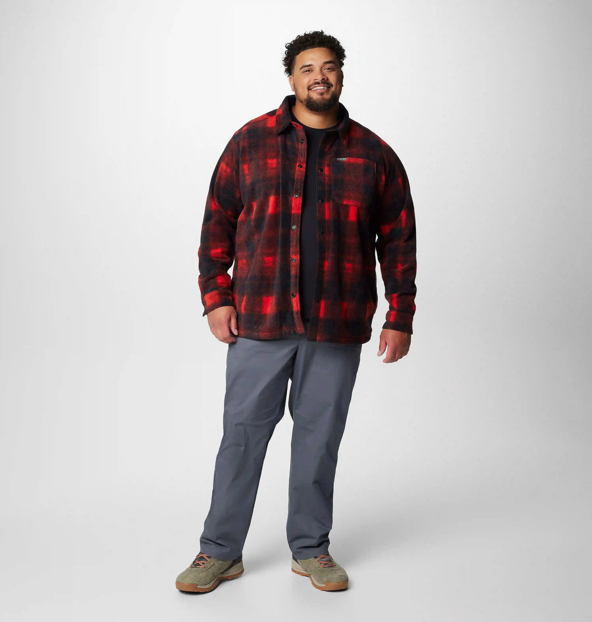 Men's Steens Mountain Printed Fleece Shirt Jacket II - Big