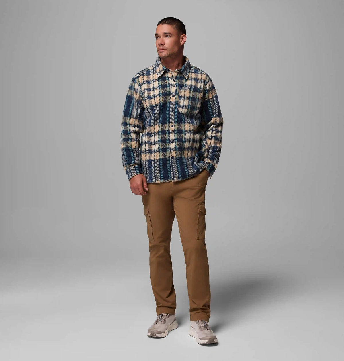 Men's Steens Mountain Printed Fleece Shirt Jacket II - Tall