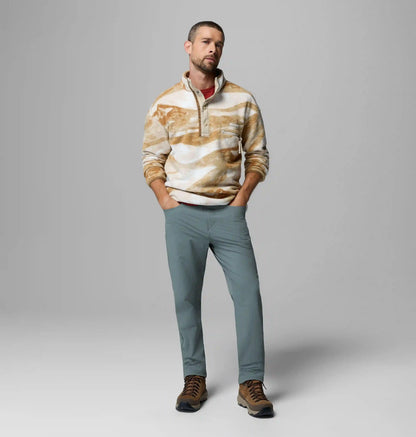 Men's Helvetia II Printed Half Snap Printed Fleece Pullover