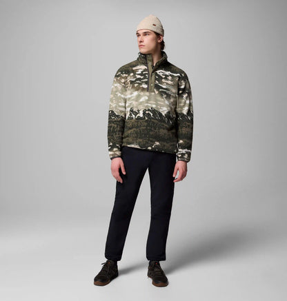 Men's Helvetia II Printed Half Snap Printed Fleece Pullover