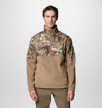 Men's PHG Fleece Overlay II Quarter Zip Fleece Pullover