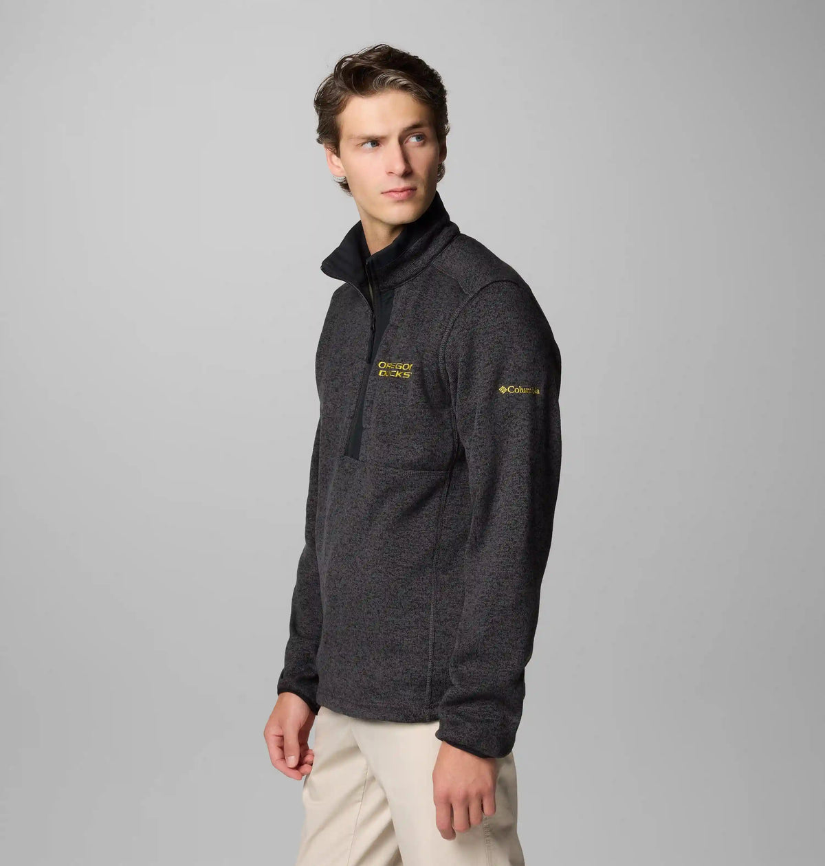 Men's Collegiate Sweater Weather Fleece Half Zip Pullover - Oregon