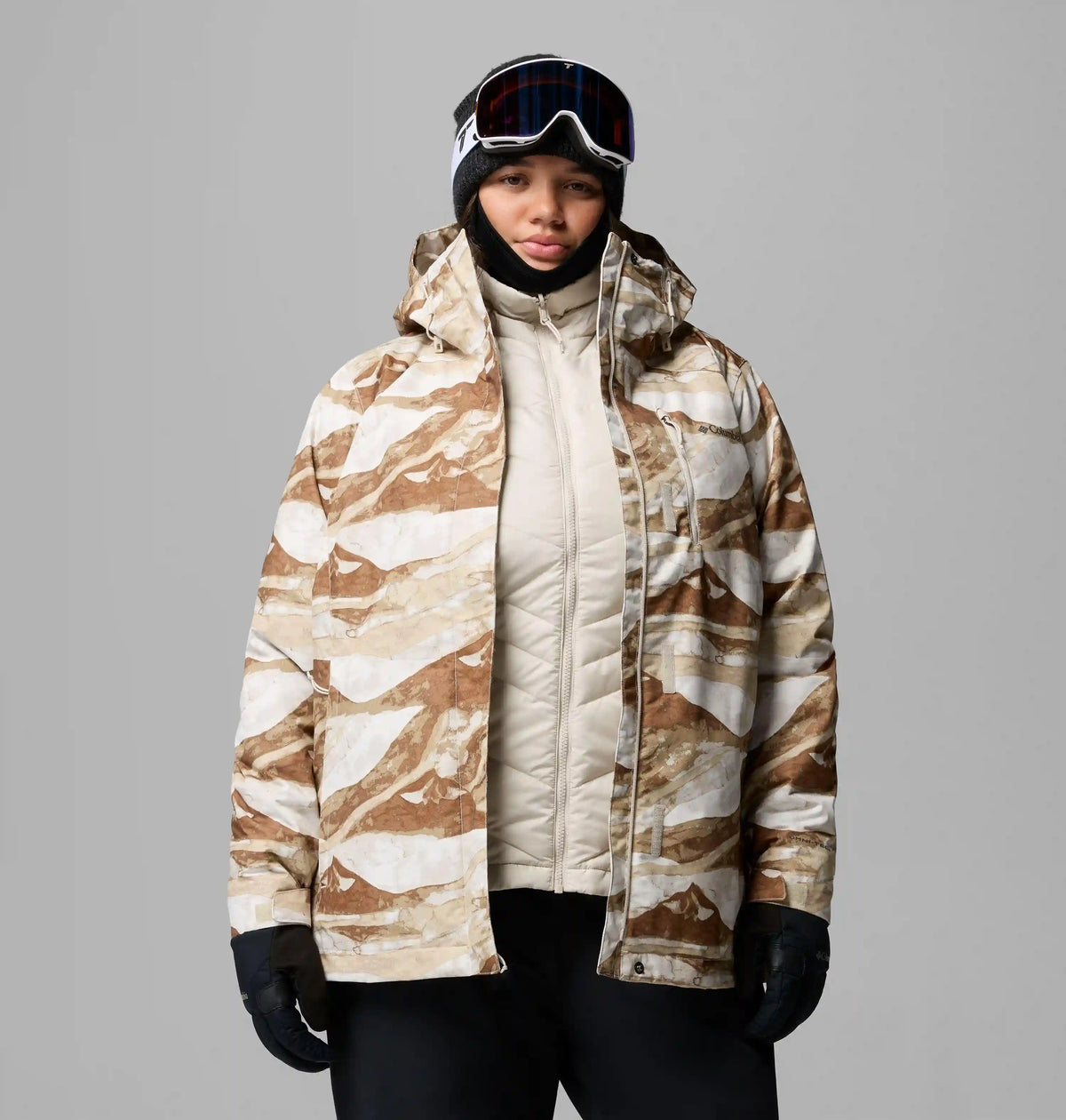 Women's Whirlibird V Printed Interchange Jacket - Plus Size