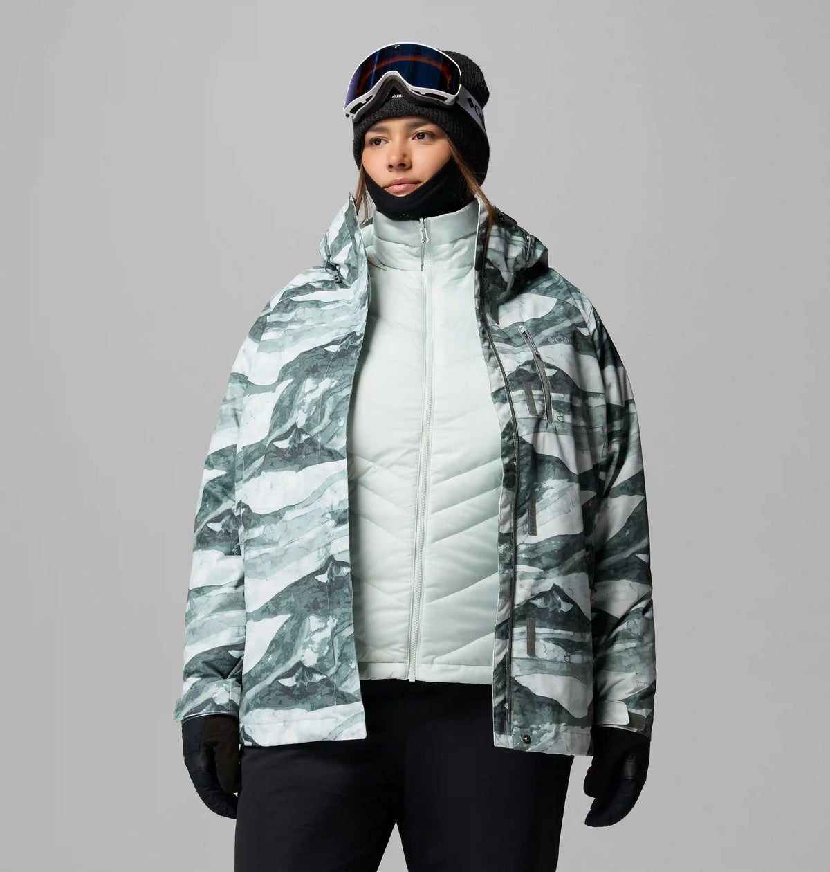 Women's Whirlibird V Printed Interchange Jacket - Plus Size