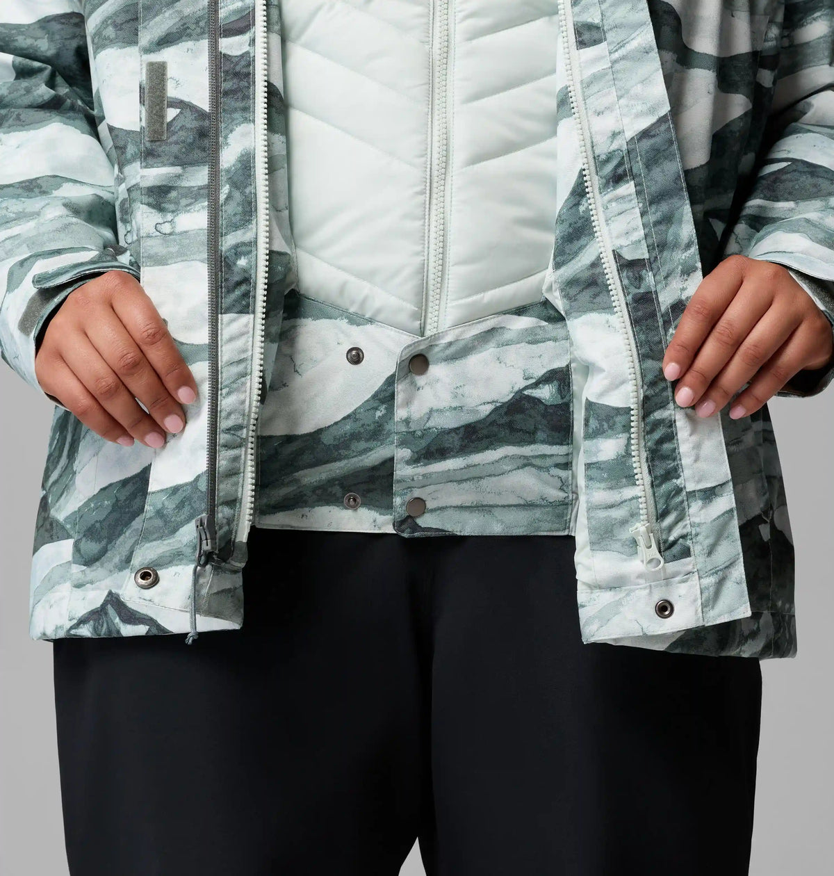 Women's Whirlibird V Printed Interchange Jacket - Plus Size