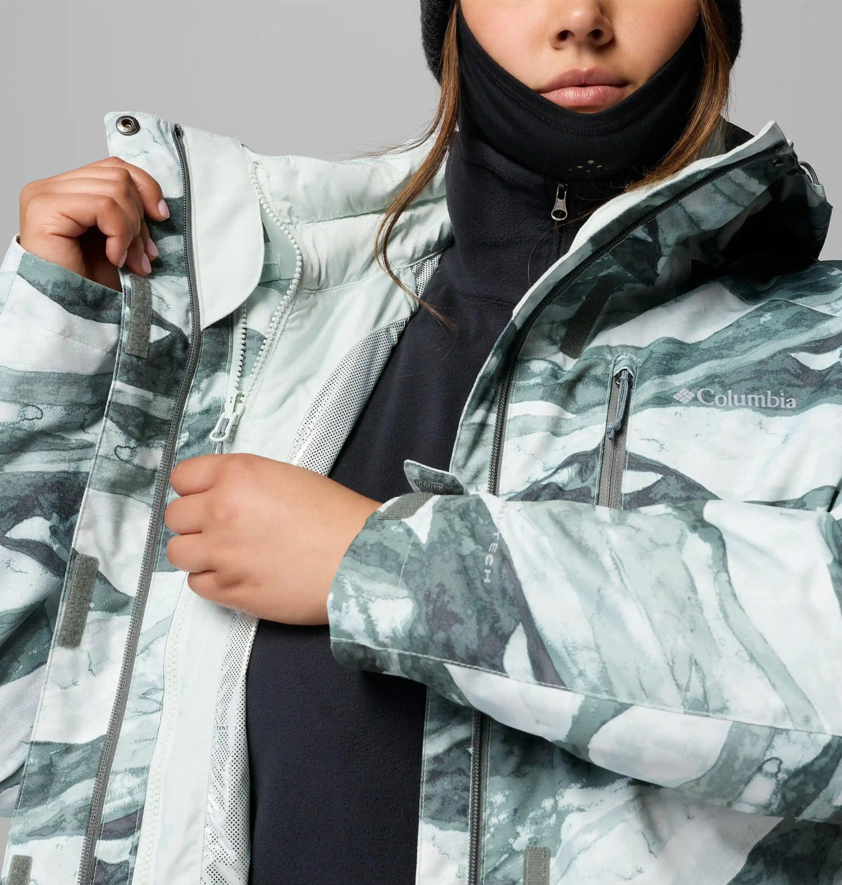 Women's Whirlibird V Printed Interchange Jacket - Plus Size