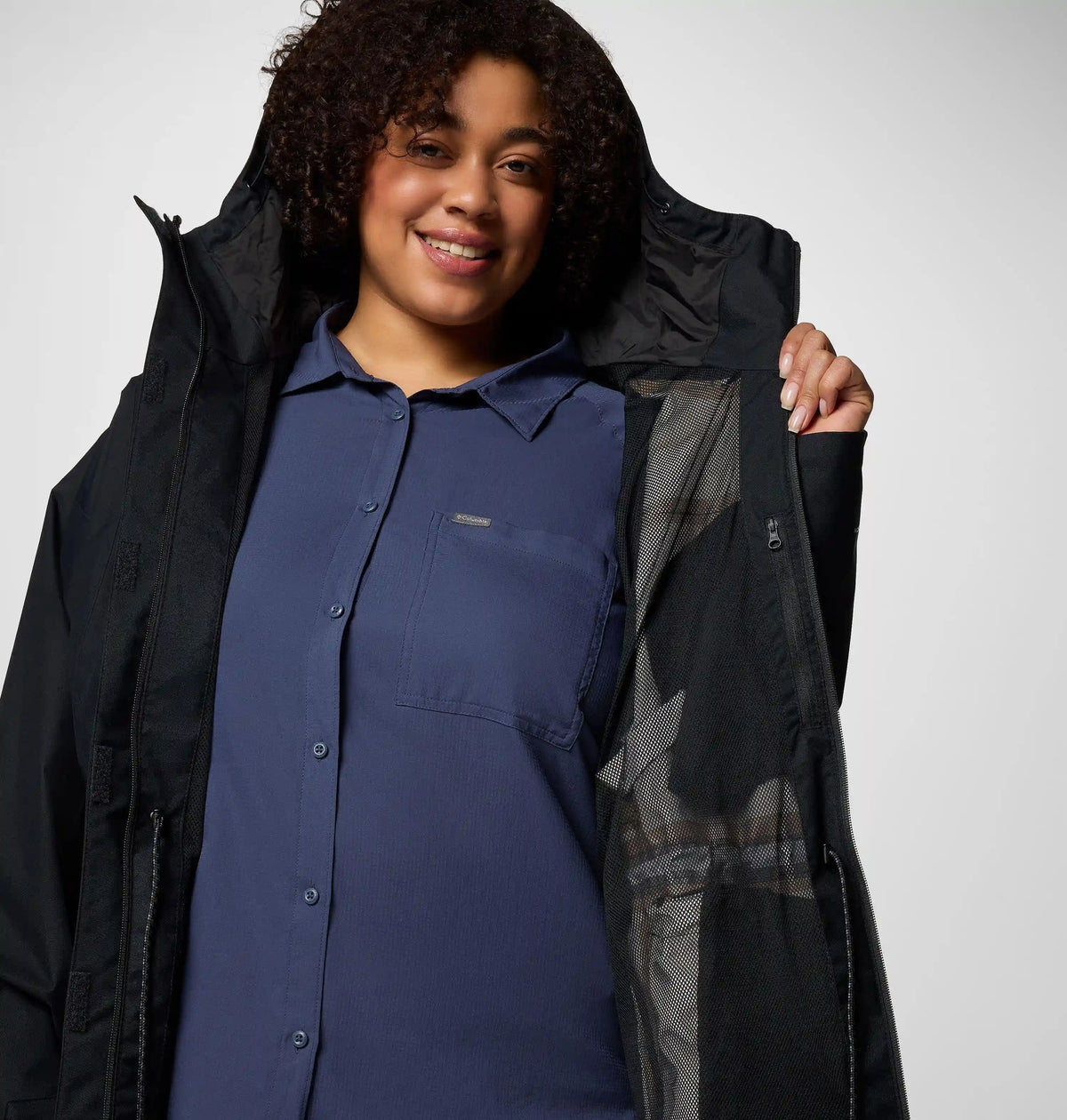 Women's Hikebound II Long Rain Jacket - Plus Size