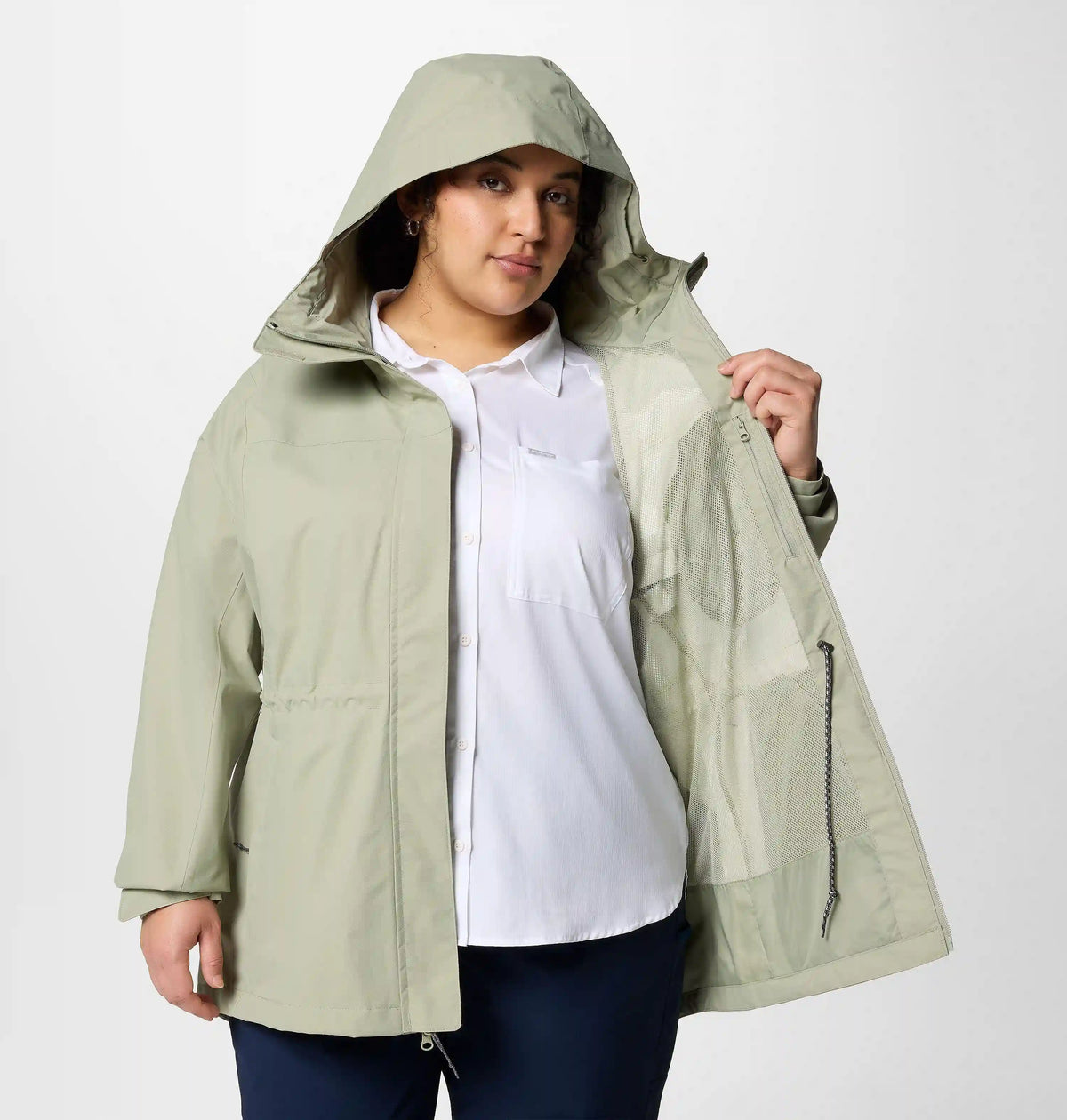 Women's Hikebound II Long Rain Jacket - Plus Size
