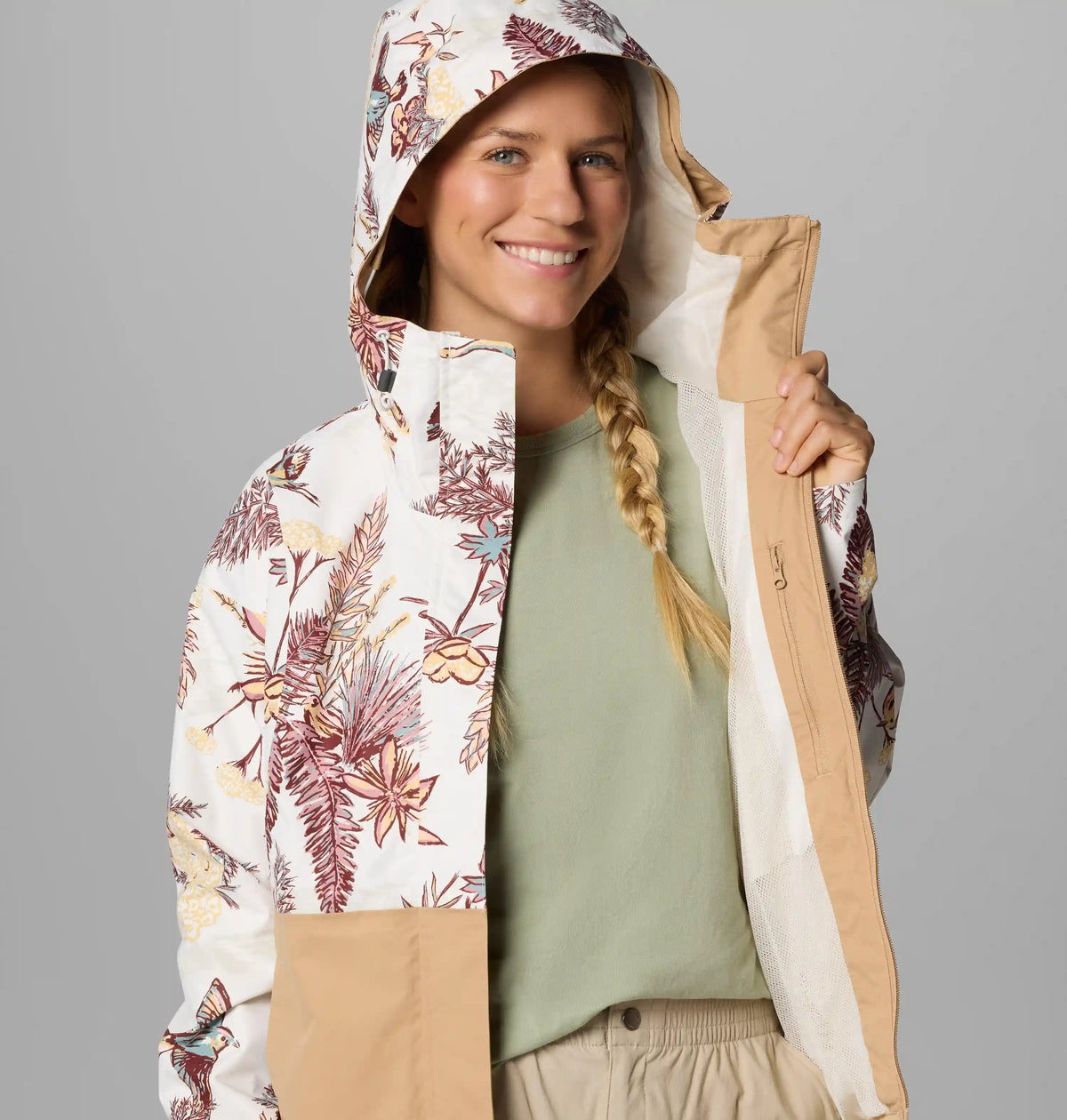 Women's Hikebound Printed Rain Jacket