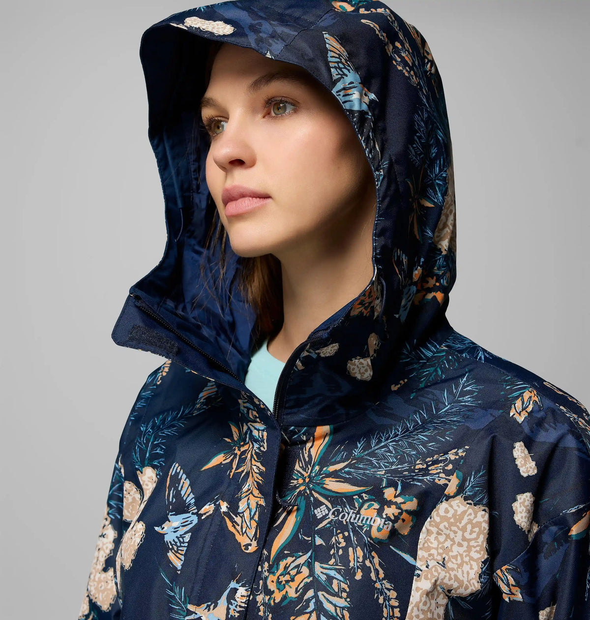 Women's Hikebound Printed Rain Jacket