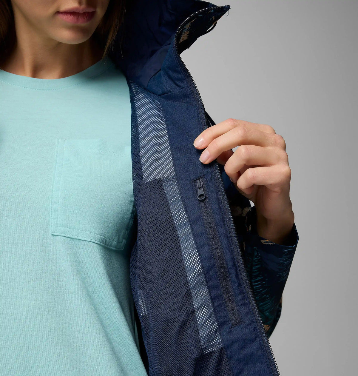 Women's Hikebound Printed Rain Jacket