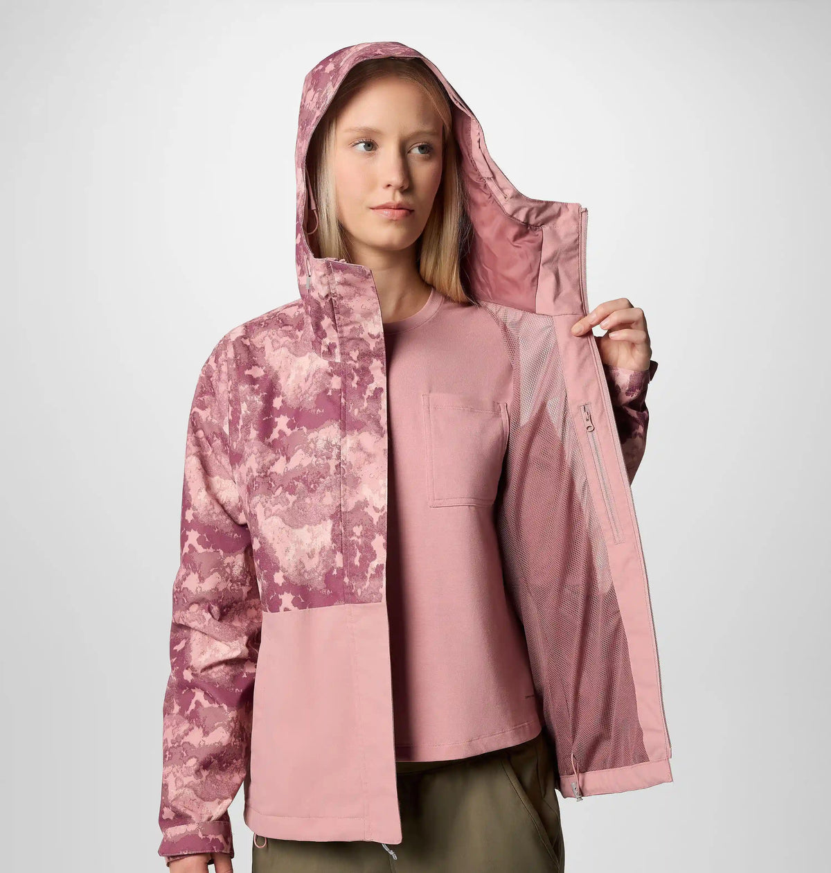 Women's Hikebound Printed Rain Jacket