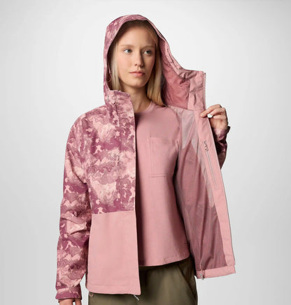 Women's Hikebound Printed Rain Jacket