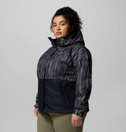 Women's Hikebound Printed Rain Jacket - Plus Size