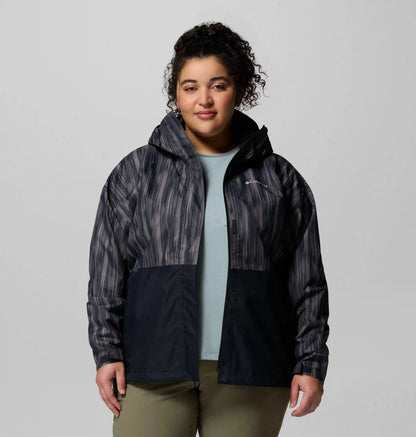 Women's Hikebound Printed Rain Jacket - Plus Size