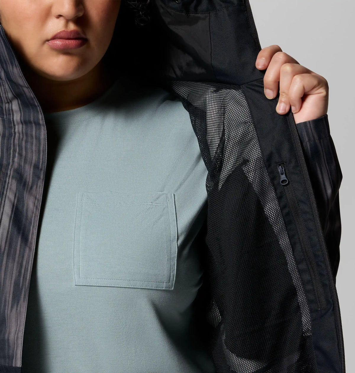 Women's Hikebound Printed Rain Jacket - Plus Size
