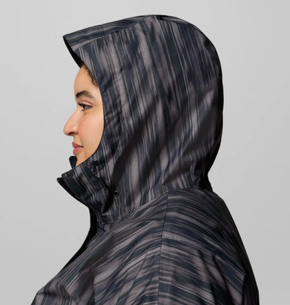Women's Hikebound Printed Rain Jacket - Plus Size