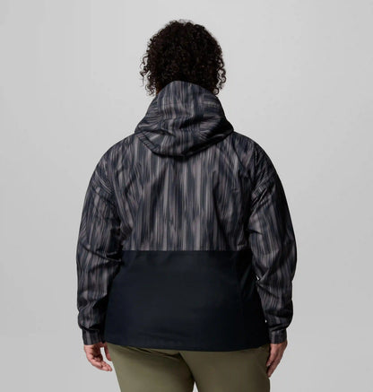 Women's Hikebound Printed Rain Jacket - Plus Size