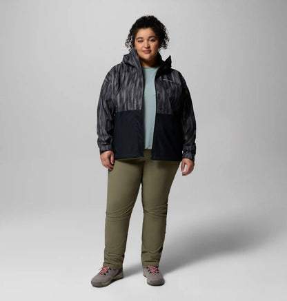 Women's Hikebound Printed Rain Jacket - Plus Size