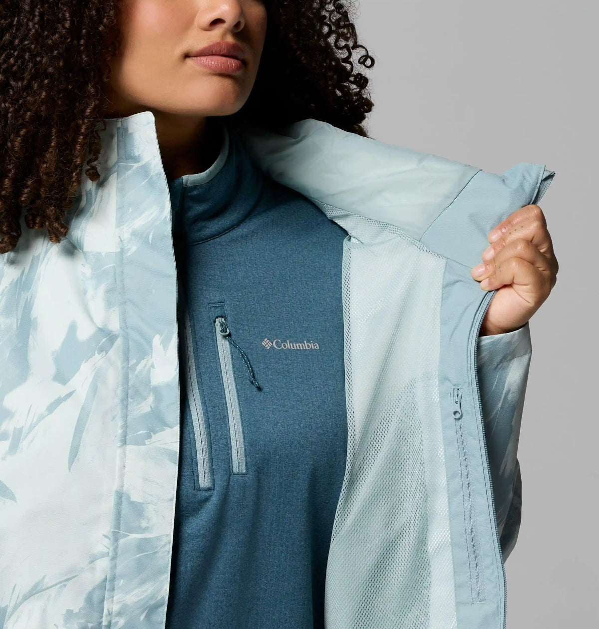 Women's Hikebound Printed Rain Jacket - Plus Size