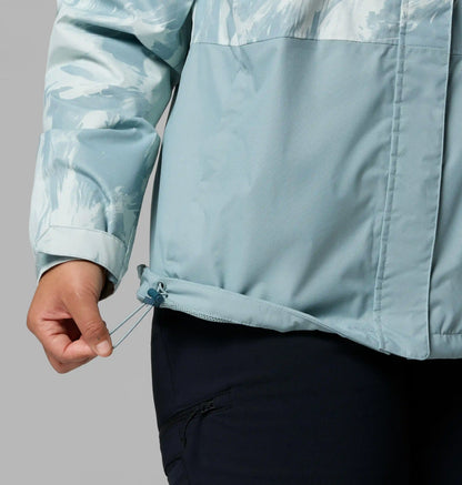Women's Hikebound Printed Rain Jacket - Plus Size