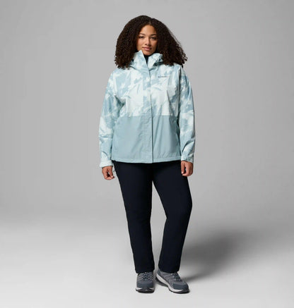 Women's Hikebound Printed Rain Jacket - Plus Size