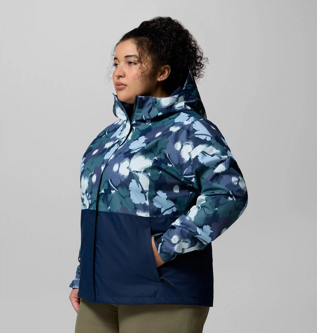 Women's Hikebound Printed Rain Jacket - Plus Size