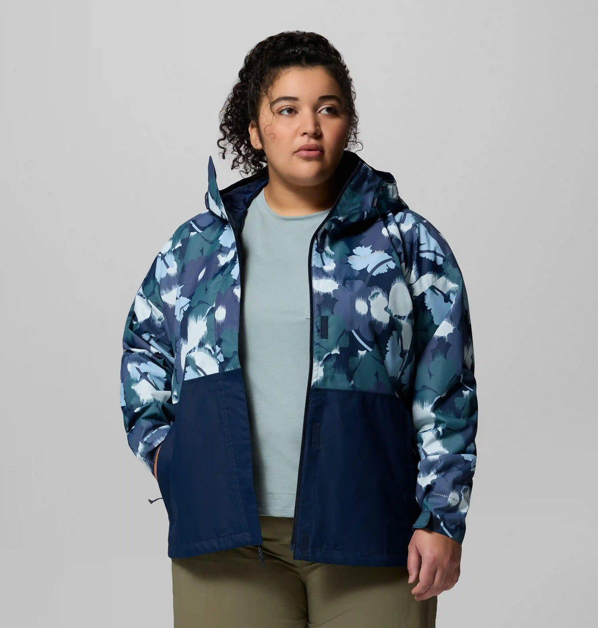 Women's Hikebound Printed Rain Jacket - Plus Size