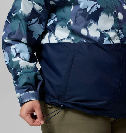 Women's Hikebound Printed Rain Jacket - Plus Size