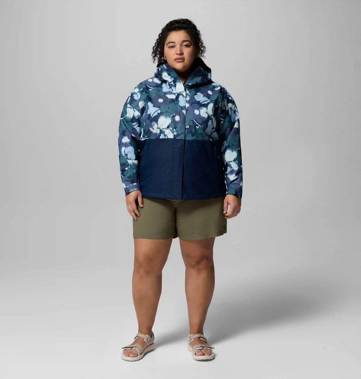 Women's Hikebound Printed Rain Jacket - Plus Size