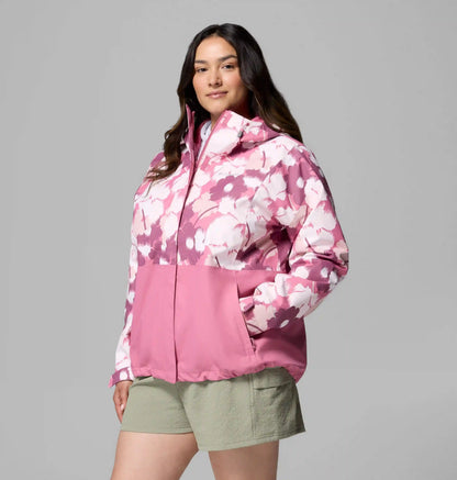 Women's Hikebound Printed Rain Jacket - Plus Size