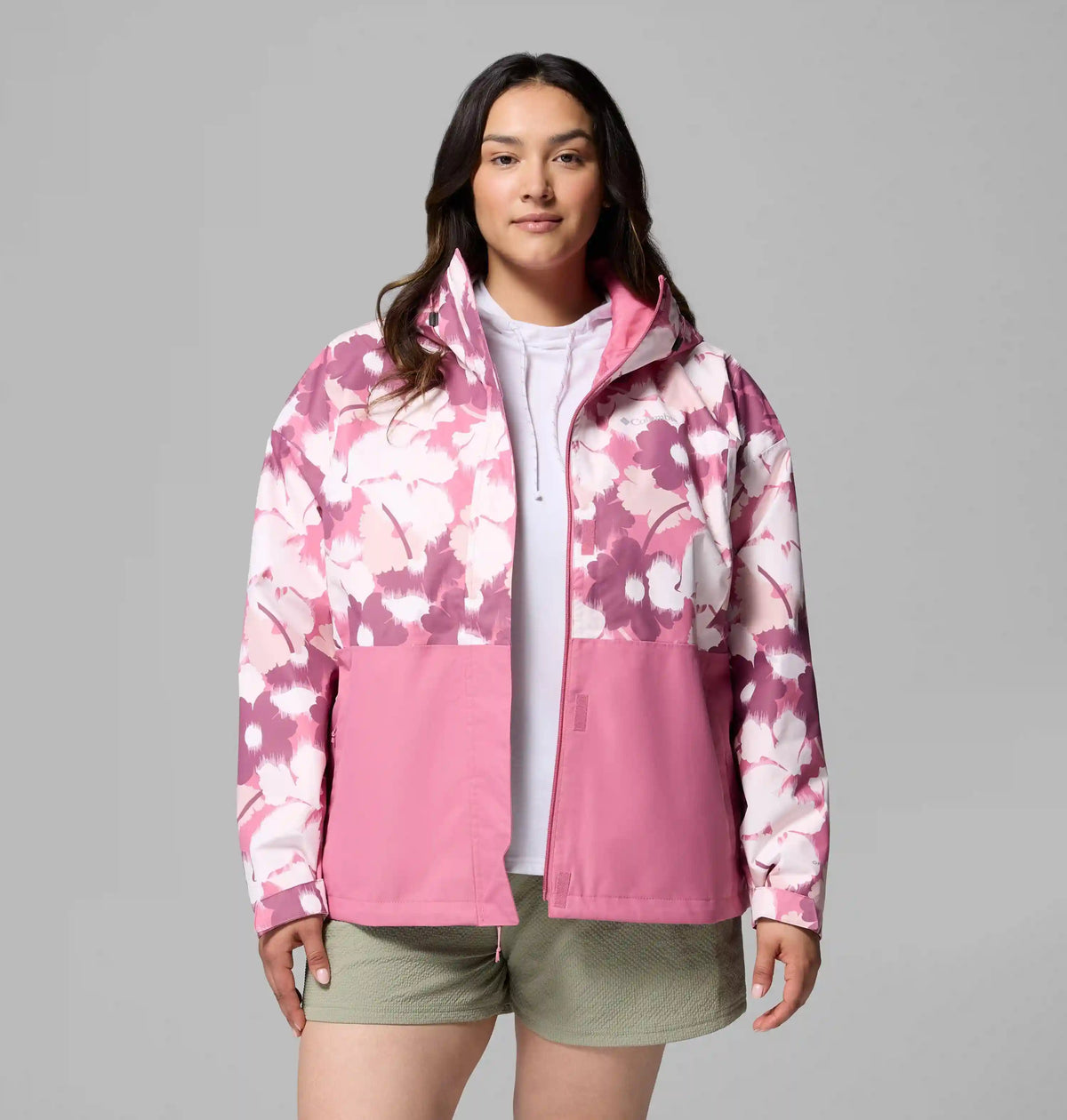 Women's Hikebound Printed Rain Jacket - Plus Size