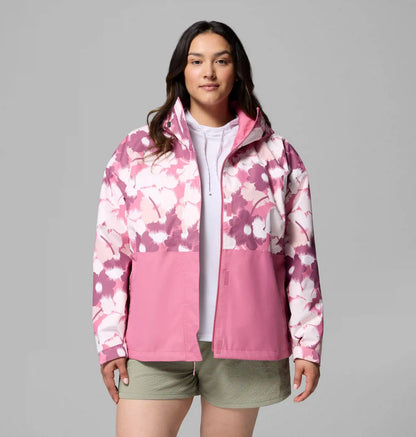 Women's Hikebound Printed Rain Jacket - Plus Size