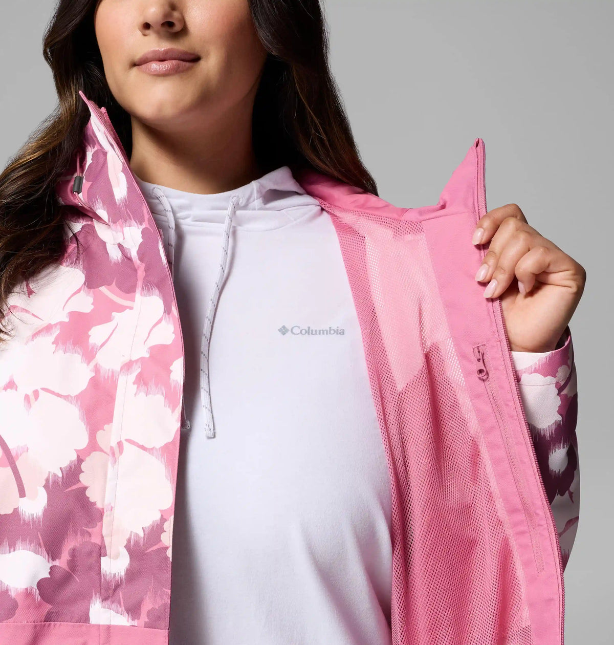 Women's Hikebound Printed Rain Jacket - Plus Size