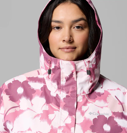 Women's Hikebound Printed Rain Jacket - Plus Size