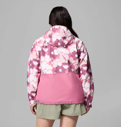 Women's Hikebound Printed Rain Jacket - Plus Size