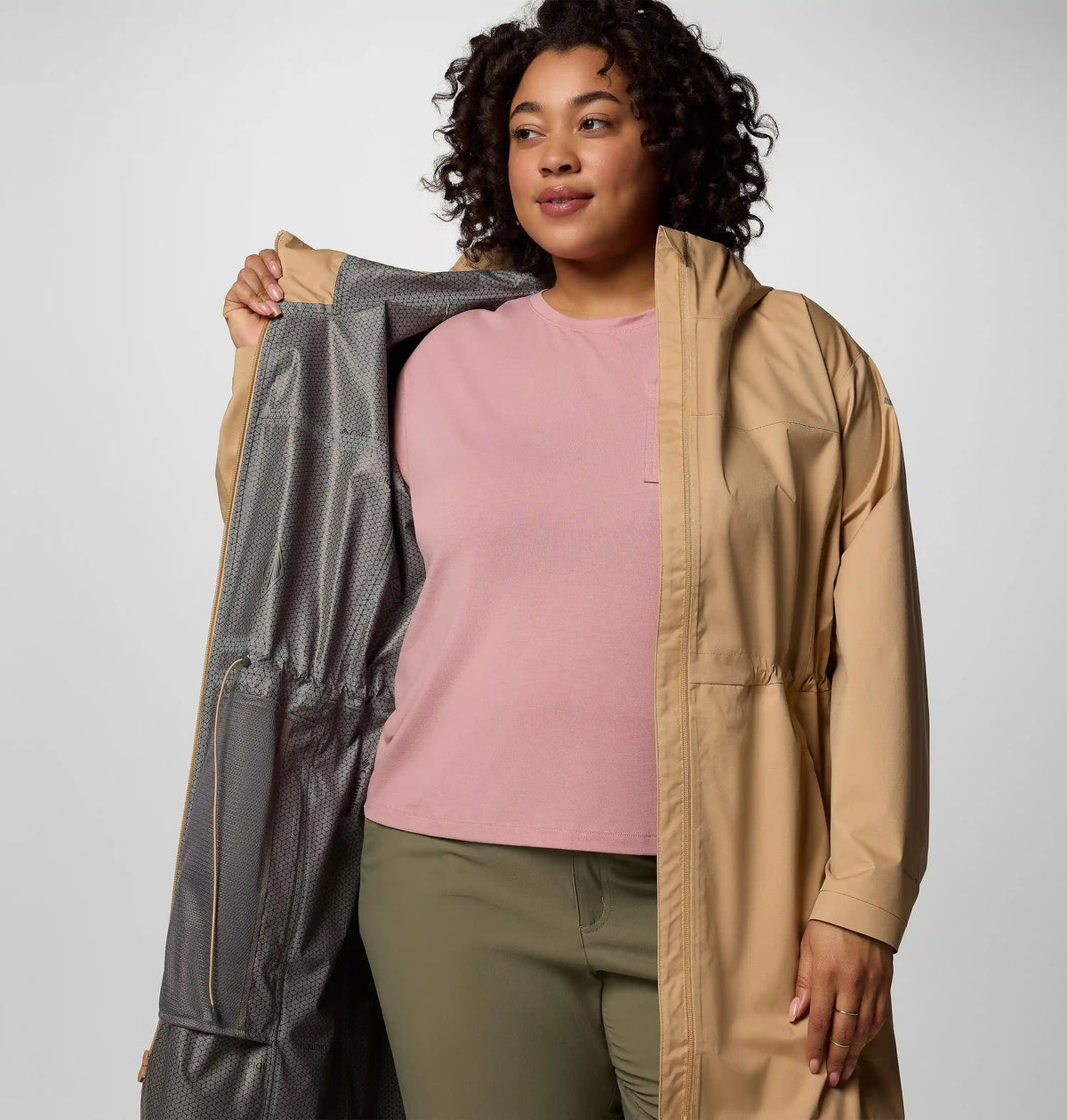 Women's Weekend Adventure II Long Rain Shell - Plus Size