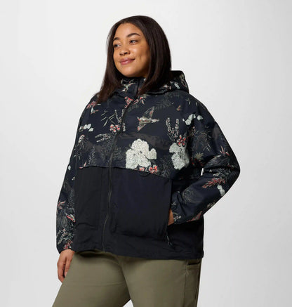 Women's Spire Valley Printed Windbreaker - Plus Size