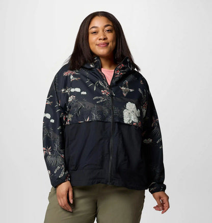Women's Spire Valley Printed Windbreaker - Plus Size