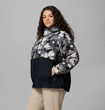 Women's Spire Valley Printed Windbreaker - Plus Size