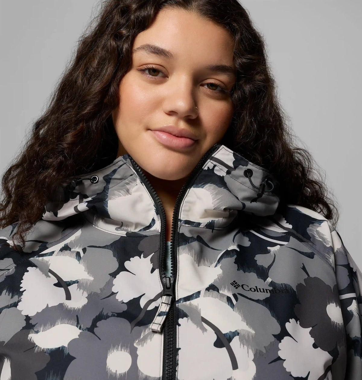 Women's Spire Valley Printed Windbreaker - Plus Size