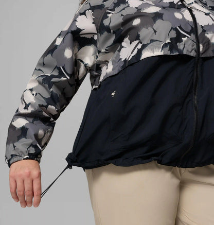 Women's Spire Valley Printed Windbreaker - Plus Size