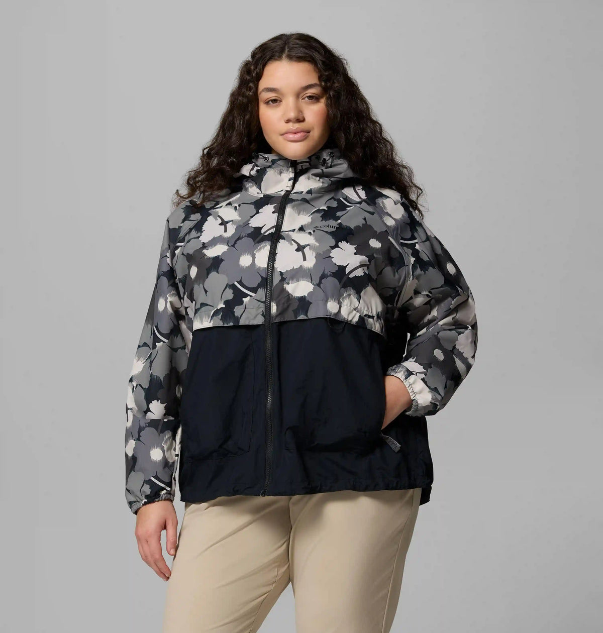 Women's Spire Valley Printed Windbreaker - Plus Size