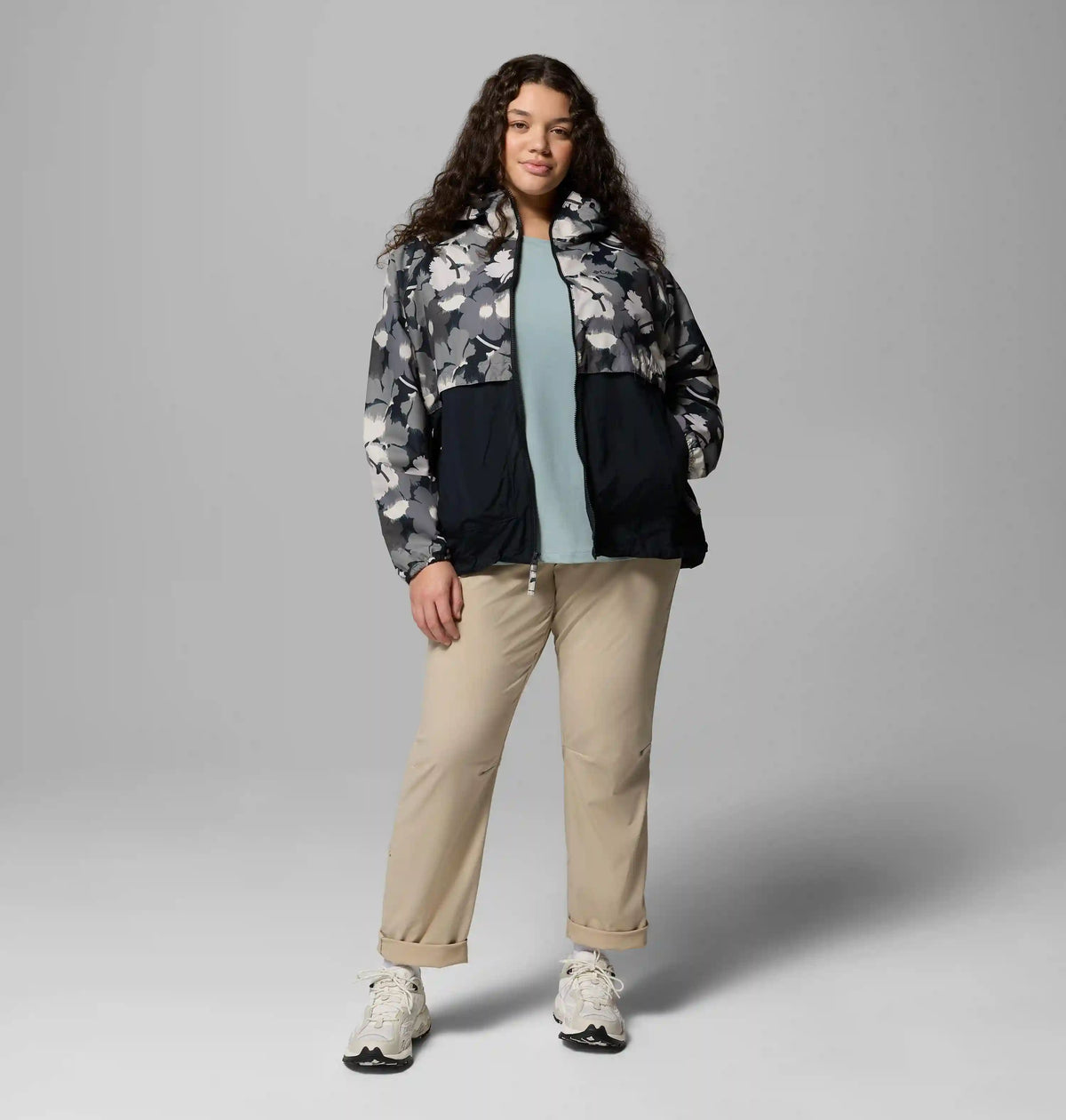 Women's Spire Valley Printed Windbreaker - Plus Size