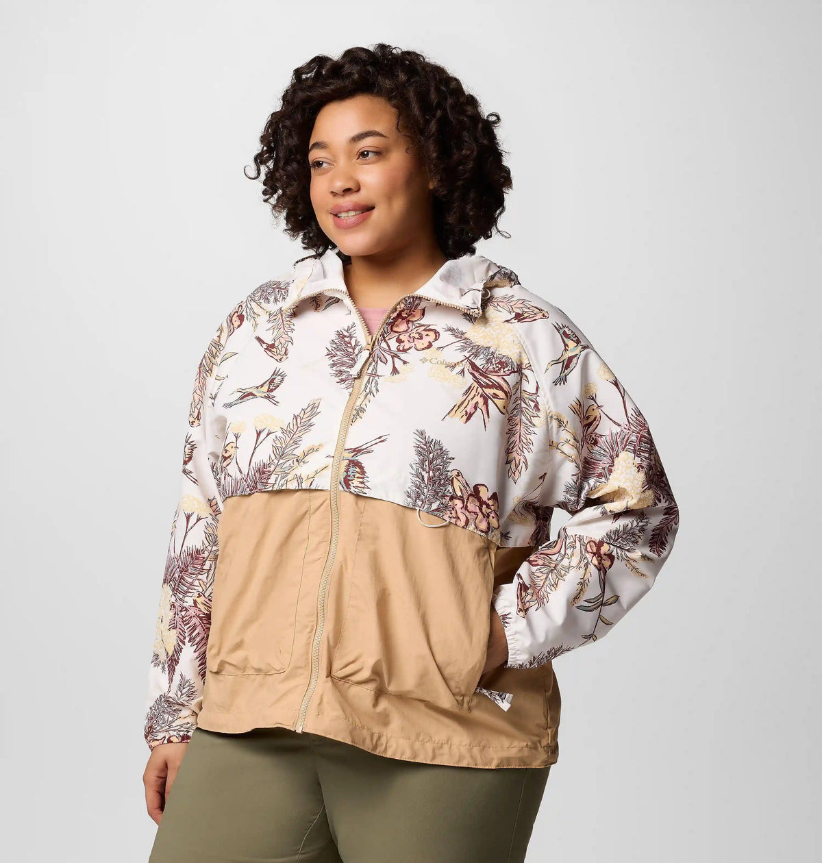 Women's Spire Valley Printed Windbreaker - Plus Size